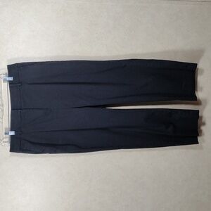 04104 Talbots black Bristol Pant cropped chinos 14